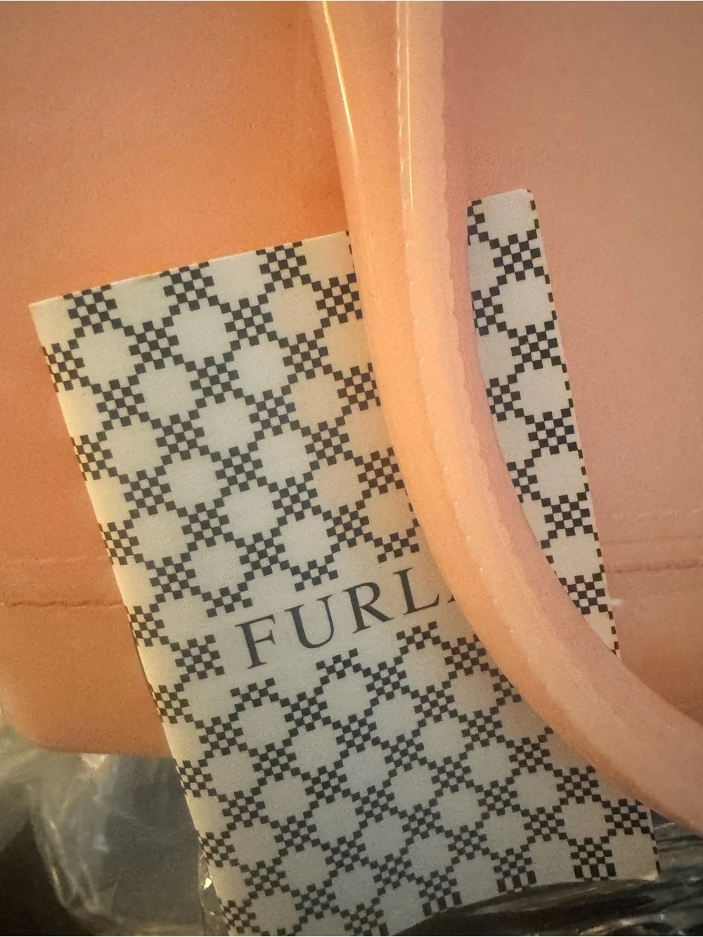 Furla Glossy Light Pink Dome Satchel